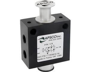 Apsco® 4-Way 2-Position – Single Spool Push-Pull Air Toggle Control Valve (V-8)