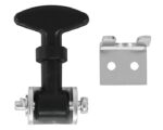 Buyers® 2.5″ Mini Easy Grip Heavy-Duty Rubber Hood Catch w/ Bracket (WJ202)