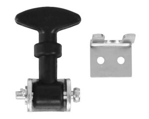 Buyers® 2.50″ Mini Easy Grip Heavy-Duty Rubber Hood Catch with Bracket (WJ202)