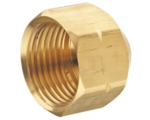 3/4″ NPT, Female Cap Brass Pipe Fitting (108-E)
