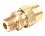 1/2" Hose I.D x 1/2" Pipe, Field Attachable Hose Coupler Assembly, Brass (1492-8D)