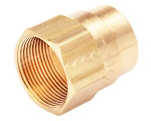1/2″ Hose I.D, Field Attachable Air Brake Hose Compression Nut, Brass (1491-8)