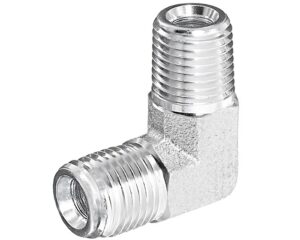 1/8″ x 1/8″ Male NPT, 90-Deg. Male Elbow, Steel Adapter Pipe Fitting (S1099-A)