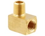 1/4″ Extruded Female NPT x 1/4″ Male NPT, 90-Deg. Street Elbow, Brass (X115-B)