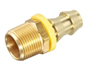 3/8″ Hose I.D x 1/8″ Male Pipe NPT, Brass Grip-Tite Male Pipe Hose Fitting (725-6A)