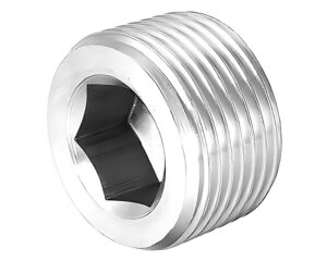 Brennan 2" MNPT, Straight Steel Type, Hollow Hex Pipe Plug (5406-HP-32)