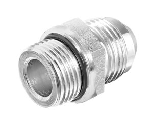 Adaptall 1″ Male JIC  x  3/4″  Male BSPP, Steel Straight Adapter + Washer/O-Ring  (9002-16-12)