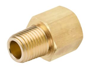 1/2″ Female NPT x 1/2″ Male NPT, Brass Pipe Fitting Adapter (120-DD)