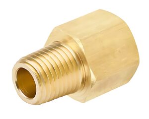 3/8″ Tube x 3/8″ MNPT, Male Connector, Brass Inverted Flare Fitting (148-6C)
