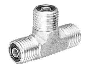 Gates® G60740-0606 Hydraulic Adapter, Male Flat-Face O-Ring Tee (All Ends)