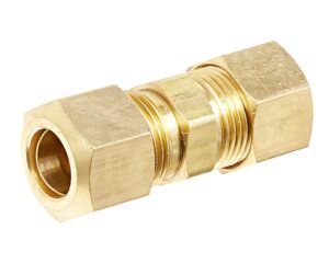 0.16″ Tube, Air Shift Transmission Fitting, Brass Union Coupling (862-2-1/2)