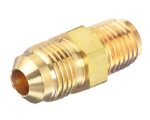 Eaton Weatherhead® 3/8″ x 5/16″, Adapter SAE 45° Flare to Male Inverted Flare, Brass (1553)