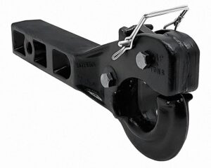 Buyers® 5-Ton Receiver Mount Pintle Hook, Single Piece Drop Forged Lower Jaw, Black (RM5P)