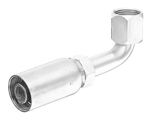 1/2″  Female JIC  Swivel x 1/2″ Hose I.D, Crimp Fitting, 90-Deg. Elbow (902255)