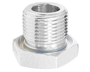 CAT® 31.5mm Long, Fluid Carrying Adapter, Straight Type, Plated Steel (3E-7427)