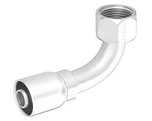 Eaton Weatherhead®  13/32″ Hose I.D  x 1/2″ Female SAE Flare Swivel, 90° Elbow, 757E Crimp Hose Fitting (75708E-468)