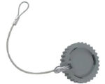 Deutsch HD10 Series – Circular Dust Cap w/Lanyard, For 9-Way Cavity Plugs, Gray (HDC14-9-JDL)