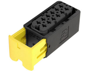 TE Connectivity® HDSCS/MCP 2.8 Series, Sealed 12-Way Black Receptacle Housing Connector Assembly (1-1670901-1)