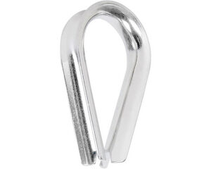Dynaline 1/8″ Cable Diameter, Stainless Steel Grade 304 Thimble (64040)