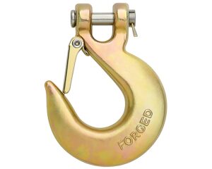 Dynaline 1/2″ Clevis Slip Hook w/ Latch, Forged Alloy Steel, Yellow Zinc (66076)