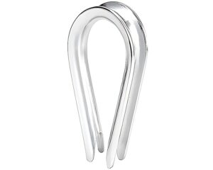 McMaster-Carr® 3/64″ – 3/32″ Diameter, Wire Rope Thimble, Stainless (8914T22)