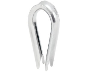 McMaster-Carr® 3/64" - 3/32" Diameter, Light Duty Wire Rope Thimble, Stainless Steel (8914T22)