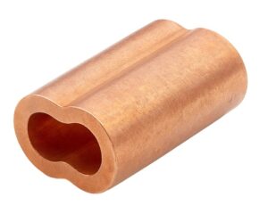 GDL 1/8″ Cable Size – Copper Oval Sleeve, For Use w/ Stainless Steel Cable (CSL14)