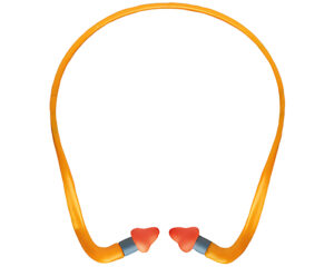 Howard Leight 25 NRR dB – Quiet Band Reusable Earplug, Orange (QB2HYG)