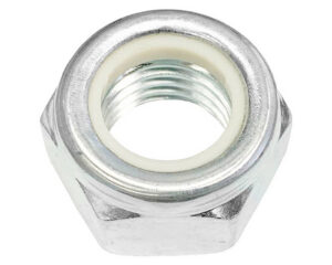 12mm Diameter, 12mm Thickness, 19mm Wrench Size, Steel Nylon Locknut – Zinc (NLNMC10912)