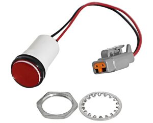 CAT® OEM 12-24V Panel Indicator Lamp, Red Polycarbonate Lens (337-5437)