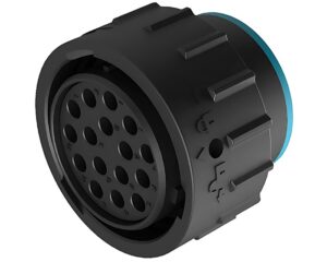 Amphenol DuraMate AHDP Series – 16-Pin Plug Type Connector, Thermoplastic Black (AHDP06-24-16SR-SRA)