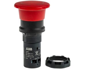 ABB CE4T-10R-01 Emergency Stop Switch Push Button – Twist Release, Red (902085)