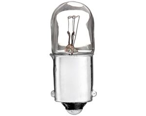 Eiko® 28V 0.1A T3-1/4 – Miniature Bulb, Bayonet Ba9S Base, Clear (1820)