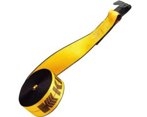 Kinedyne® 4″ x 30′ Flat Hook Winch Strap, Heat Treated Carbon Steel (423021)