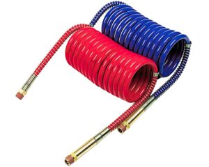 Grote® 20′ Length – Low Temp. Coiled Air, Double-Jacketed, Red/Blue (81-0020-C)