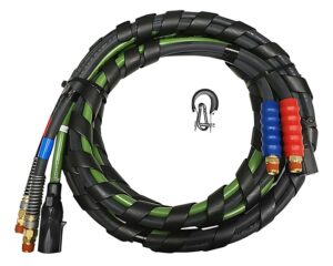 Phillips® 15′ ABS  Electrical and Air Combo Assemblies w/ M7 Plugs, Rubber Air Lines (30-1177)