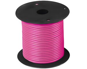 100 ft. Wire Length, 18-GA, Standard Wall, GPT Primary Wire, Pink (WG18-12-100)