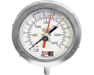 4.5″ Pressure Gauge – 3000 PSI Range, For 5500/55700 Tong (55850-01)