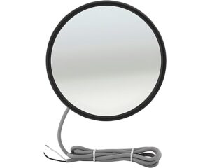 Grote® 8″ Round, Convex Heated Mirror w/ Center Mount Ball Stud, Glass Lens (12283)