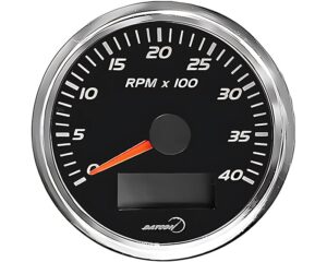 3.375" Face Size, 0-4000 RPM, Tachometer Gauge (902107)