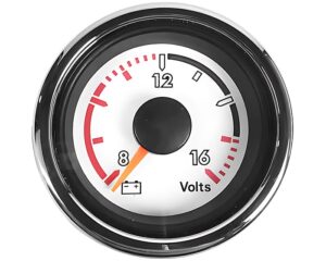Freightliner 8-16 Volt Range, Electric Voltmeter Gauge (A22-66352-103)