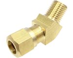 1/2″ Tube x 1/2″ MNPT, Air Brake Fitting, Brass 45° Male Pipe Elbow (1474-8D)