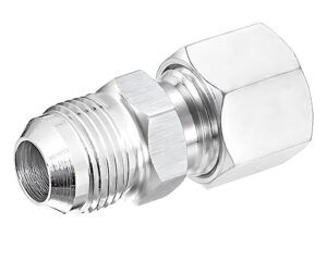 1/4″ Male JIC x 1/8″ FNPT, SAE 37° Flare, Bulkhead Connector, Steel (S3846-4A)