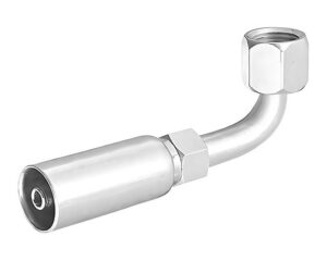 Eaton Weatherhead® 3/8″ Female 37° JIC x 3/8″ Hose I.D, Crimp Fitting, 90-Deg. Elbow (06E-666)