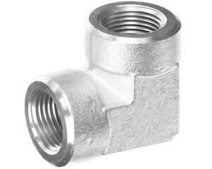1/4″ Female NPT x 1/4" Female NPT, Steel 90-Deg. Elbow (S1000-B)