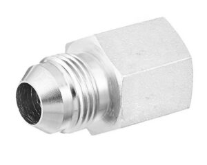 1/4″ MJIC x 1/4″ FNPT, SAE Flare Adapter, Female Pipe Connector, Steel (S3746-4B)