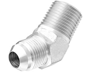 1-1/4" MJIC x 1-1/4" MNPT, Flare Adapter, 45-Deg. Elbow, Steel (S3754-20J)