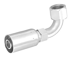 1″ Female 37° JIC  Swivel x  1″ Hose I.D, U-Series Crimp Fitting, 90-Deg. Elbow (SC639-1616)