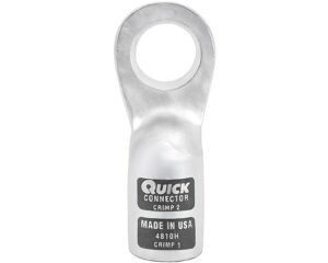 QuickCable® 1/0 Gauge 1/2″ Stud Hole, Heavy Wall Copper Lug (4810H)