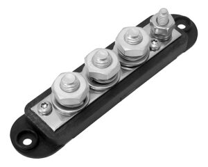QuickCable® 4-Pt. 210A Terminal Bus Bar, Negative, Steel Termination (509710)